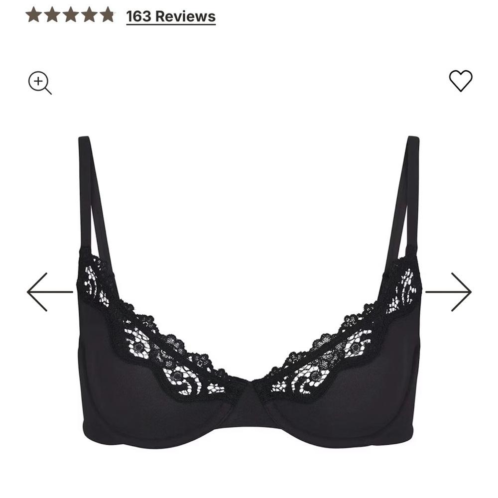 Skims Fits Everybody Lace Unlined Scoop Bra